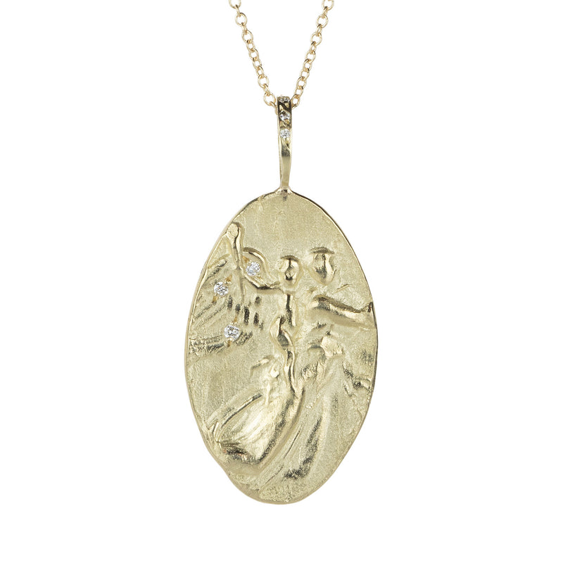 Robin Haley 14k Mother & Child Artifact Pendant Necklace | Quadrum Gallery