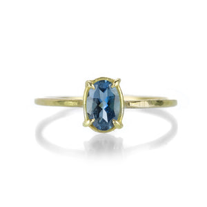 Rosanne Pugliese Oval Aquamarine Mini Gem Ring | Quadrum Gallery