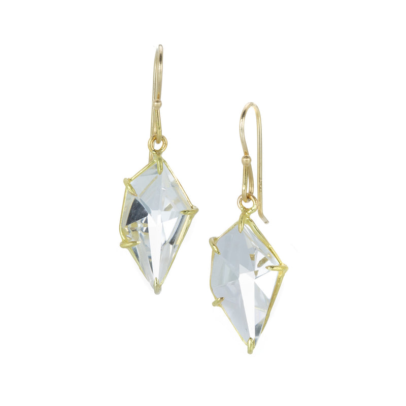 Rosanne Pugliese Mini Geometric White Topaz Earrings | Quadrum Gallery