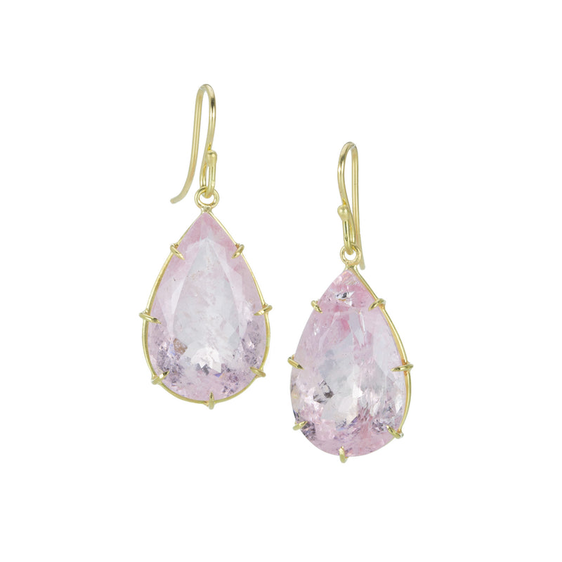 Rosanne Pugliese Faceted Teardrop Morganite Earrings | Quadrum Gallery