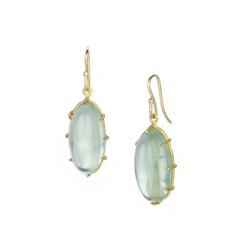 Rosanne Pugliese Sage Moonstone Cabochon Drop Earrings | Quadrum Gallery