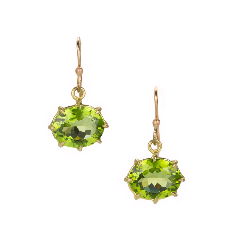 Rosanne Pugliese Oval Peridot Drop Earrings | Quadrum Gallery