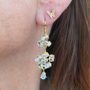 Rosanne Pugliese White Topaz Florette Earrings | Quadrum Gallery