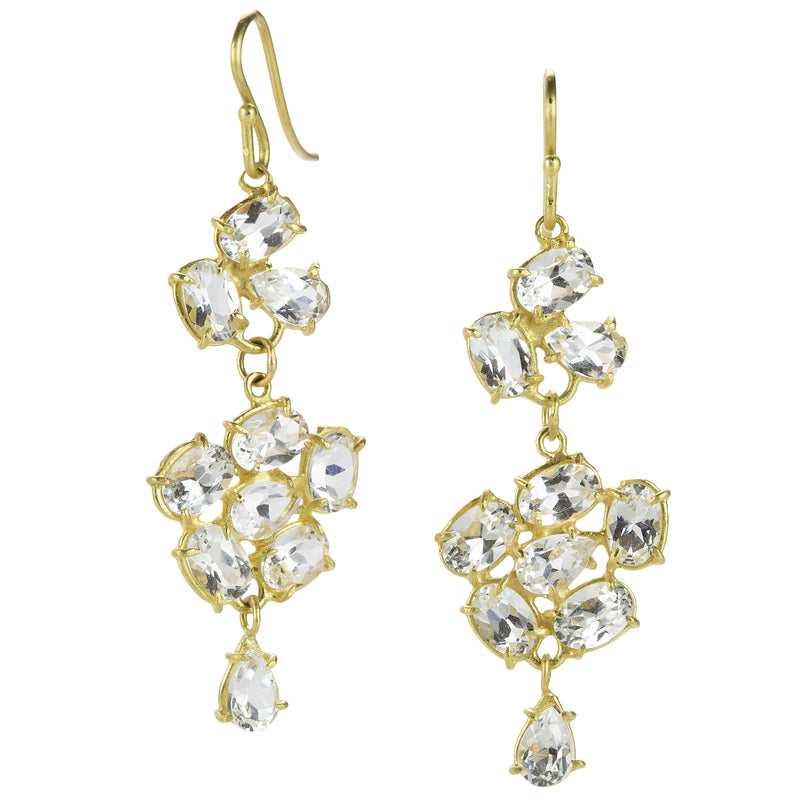 Rosanne Pugliese White Topaz Florette Earrings | Quadrum Gallery