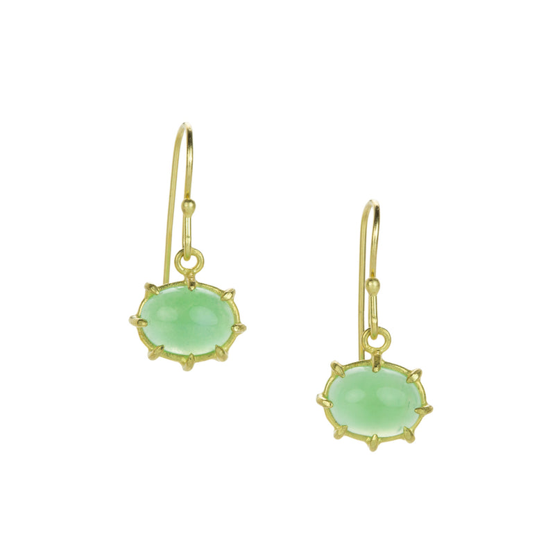 Rosanne Pugliese Chrysoprase Mini Drop Earrings | Quadrum Gallery