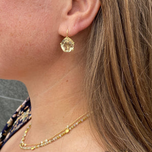 Rosanne Pugliese 18k Lemon Citrine Petal Earrings | Quadrum Gallery