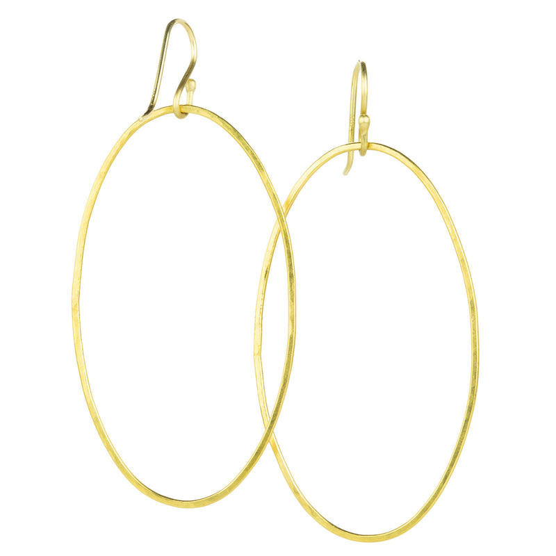 Rosanne Pugliese 22k Large Oval Hoop Earrings | Quadrum Gallery