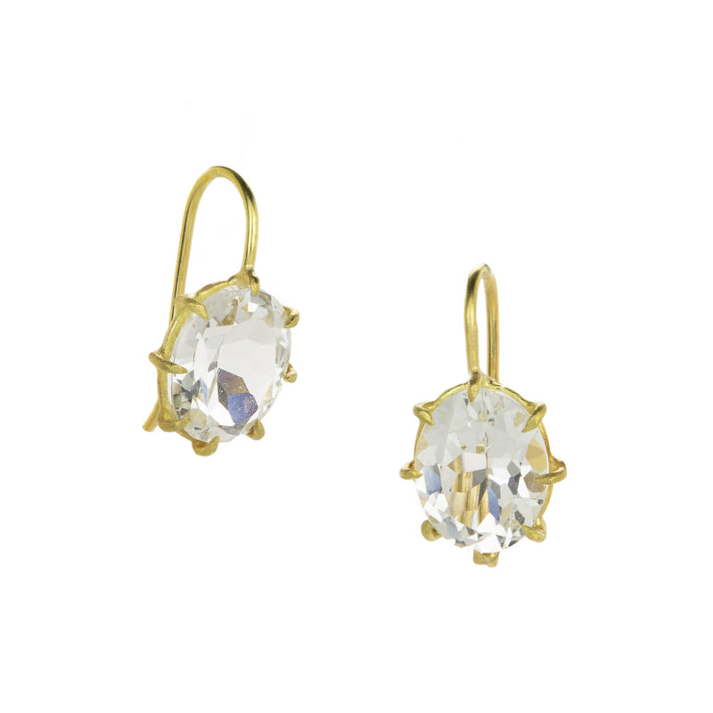 Rosanne Pugliese 18k Faceted White Topaz Drop Earrings | Quadrum Gallery