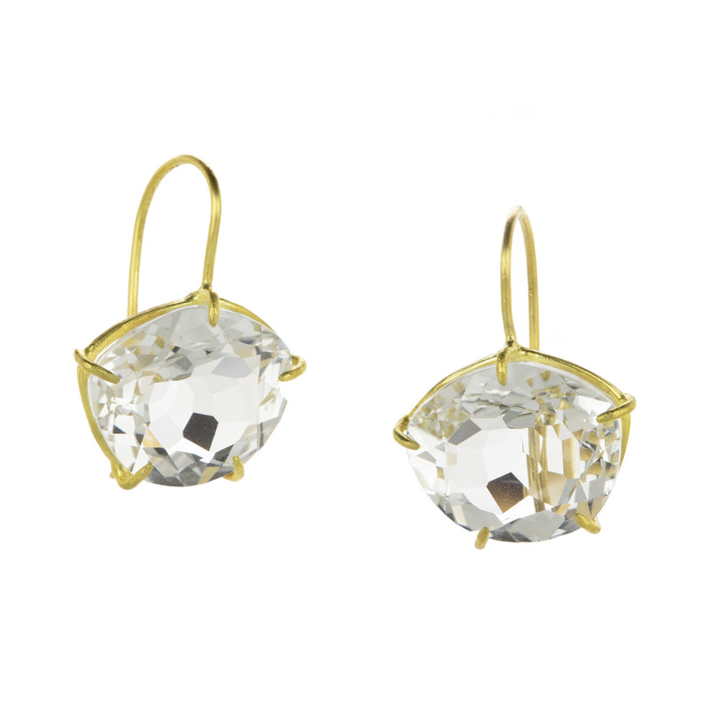 Rosanne Pugliese Asymmetrical White Topaz Petal Earrings | Quadrum Gallery
