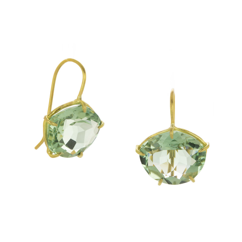 Rosanne Pugliese Faceted Green Amethyst Petal Earrings | Quadrum Gallery