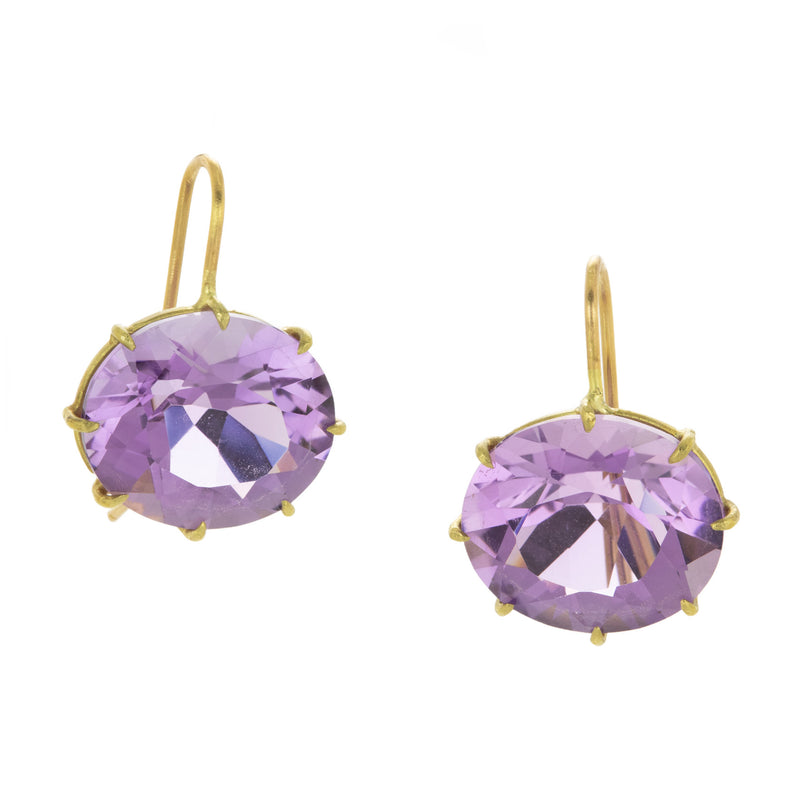 Rosanne Pugliese Oval Violet Amethyst Earrings | Quadrum Gallery