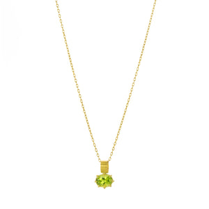 Rosanne Pugliese Mini Oval Peridot Gem Pendant (Pendant Only) | Quadrum Gallery