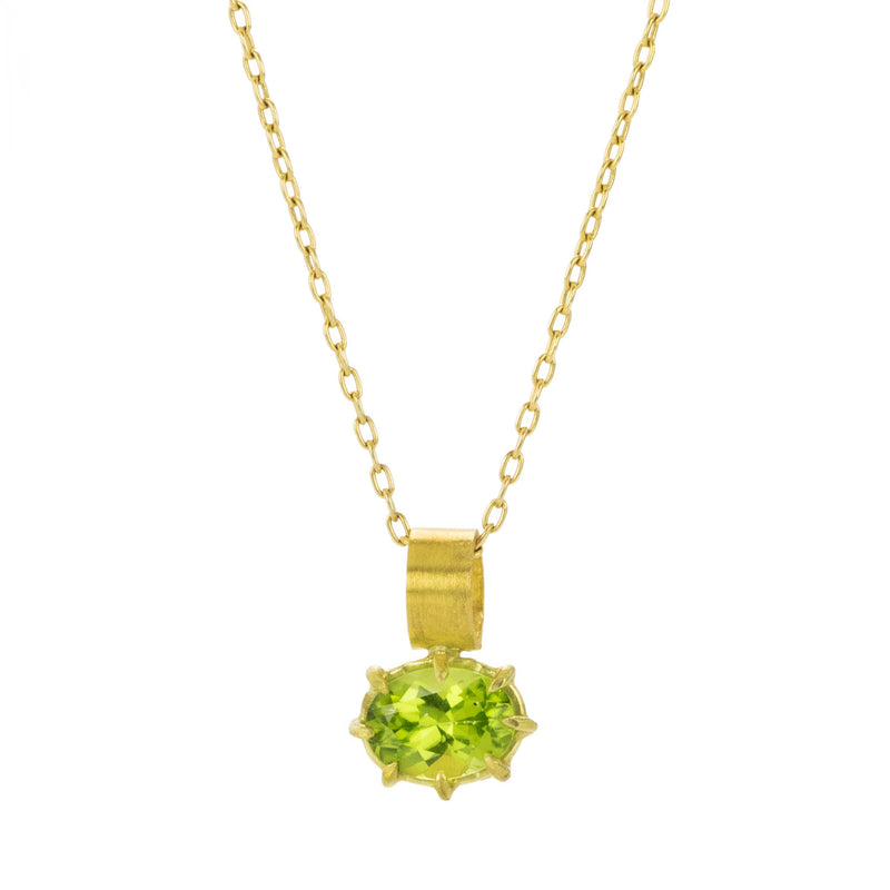 Rosanne Pugliese Mini Oval Peridot Gem Pendant (Pendant Only) | Quadrum Gallery