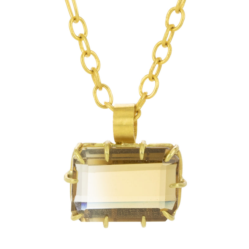 Rosanne Pugliese Emerald Cut Bicolor Citrine Pendant (Pendant Only) | Quadrum Gallery
