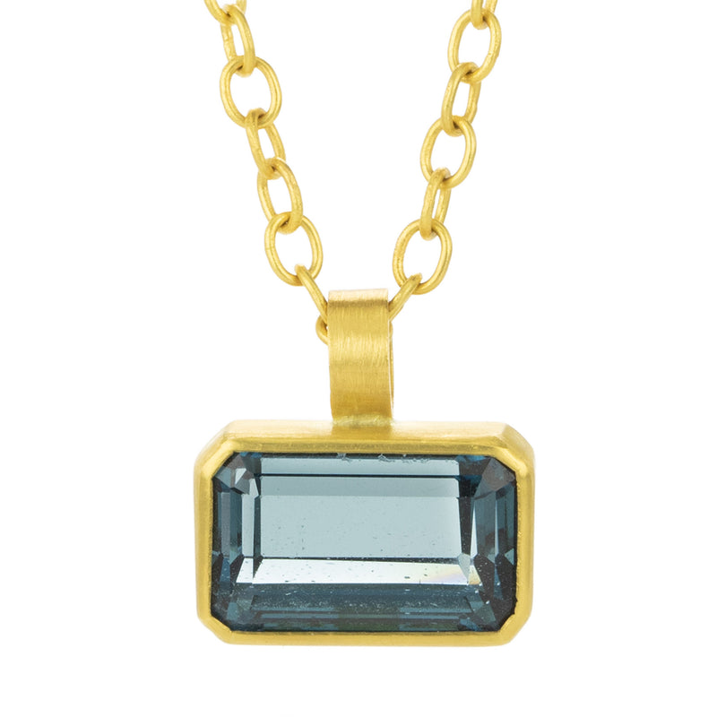 Rosanne Pugliese Emerald Cut Blue Topaz Pendant (Pendant Only) | Quadrum Gallery