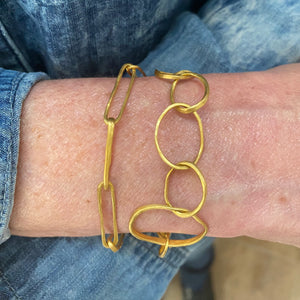 Rosanne Pugliese 22k Box Link Chain Bracelet | Quadrum Gallery