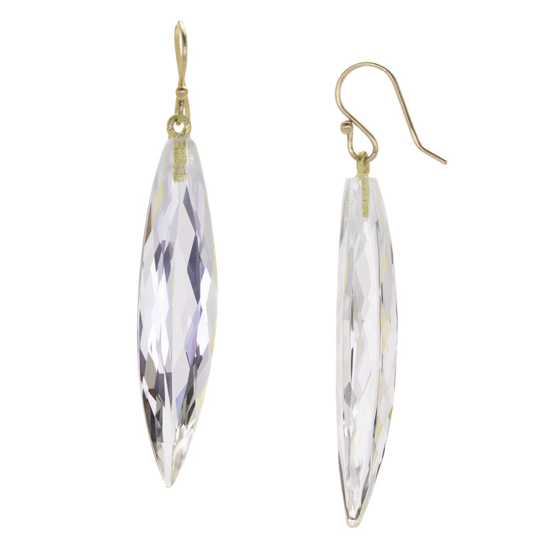 Rosanne Pugliese Rock Crystal Brancusi Earrings | Quadrum Gallery
