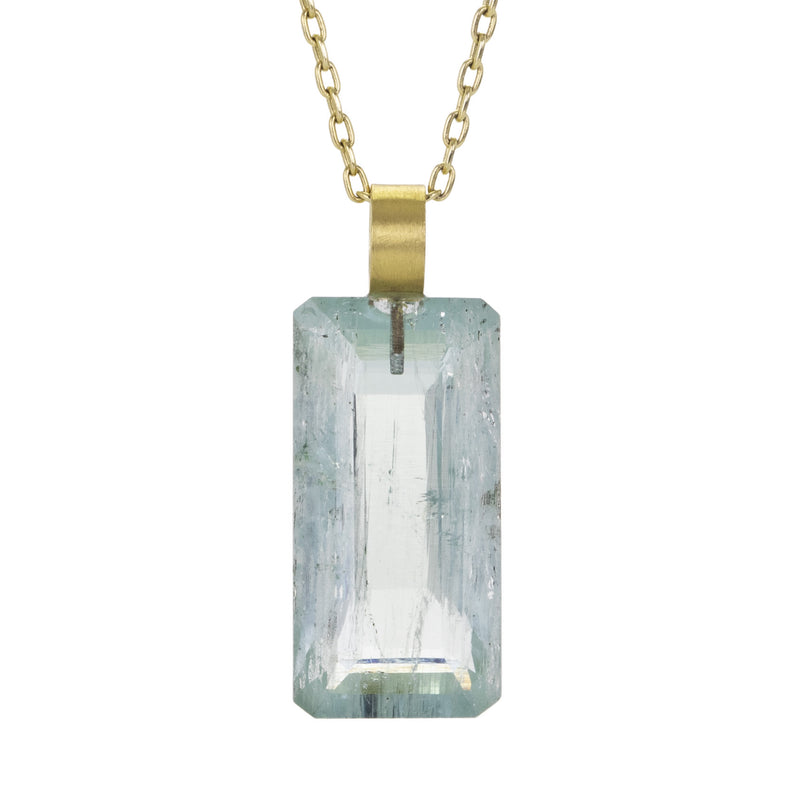 Rosanne Pugliese Rectangular Blue Beryl Pendant (Pendant Only) | Quadrum Gallery