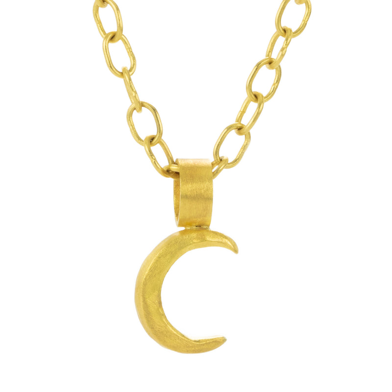 Rosanne Pugliese 22k Crescent Moon Pendant (Pendant Only) | Quadrum Gallery