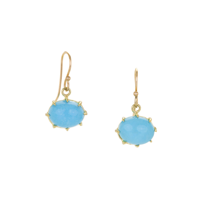 Rosanne Pugliese Oval Turquoise Drop Earrings | Quadrum Gallery