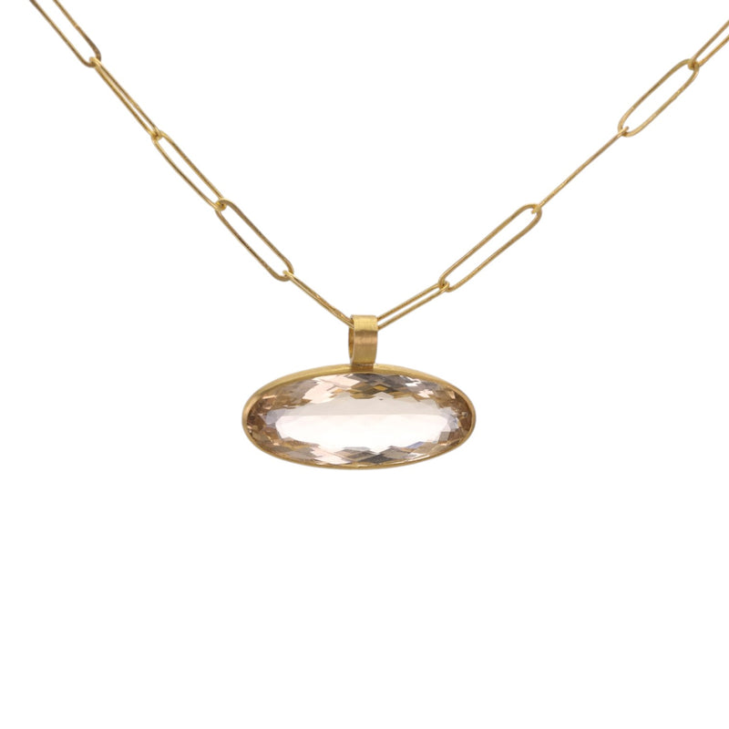 Rosanne Pugliese Faceted Oval Citrine Pendant (Pendant Only) | Quadrum Gallery