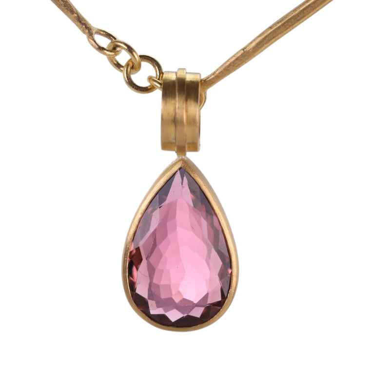 Rosanne Pugliese Pink Tourmlaine Teardrop Pendant (Pendant Only) | Quadrum Gallery
