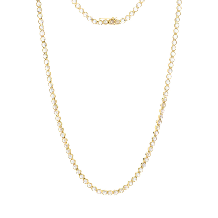 Sethi Couture Grace Rose Cut Diamond Tennis Necklace | Quadrum Gallery