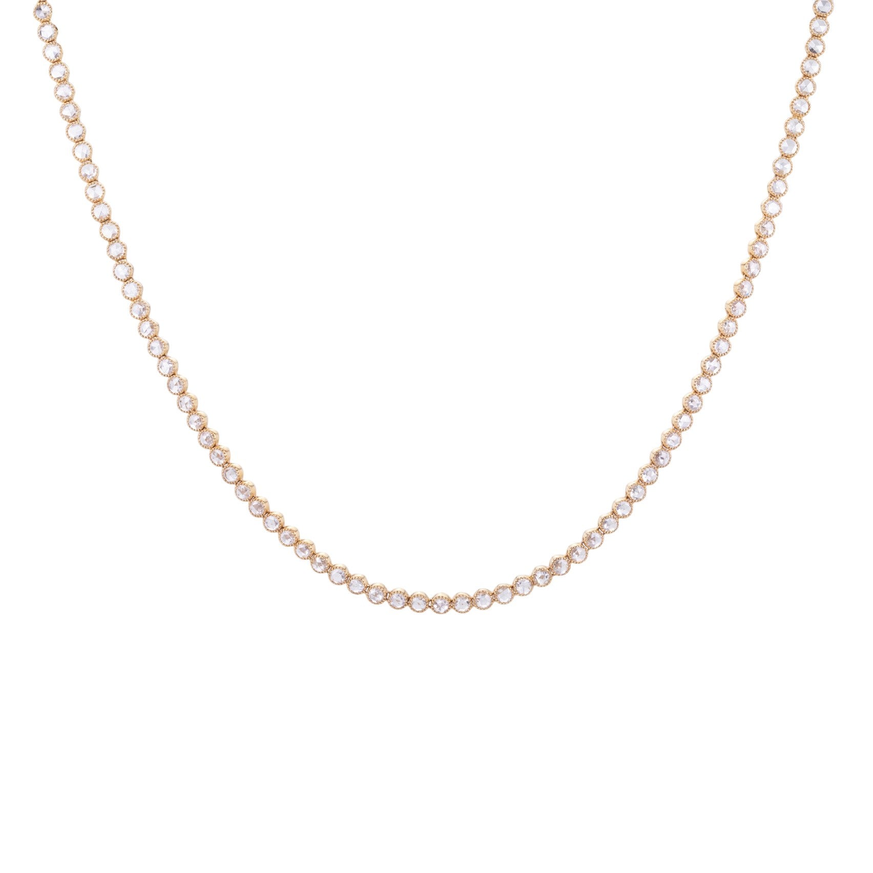 Sethi Couture Grace Rose Cut Diamond Tennis Necklace | Quadrum Gallery
