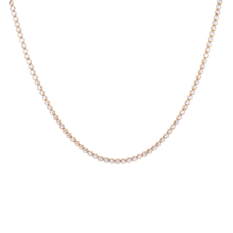 Sethi Couture Grace Rose Cut Diamond Tennis Necklace | Quadrum Gallery