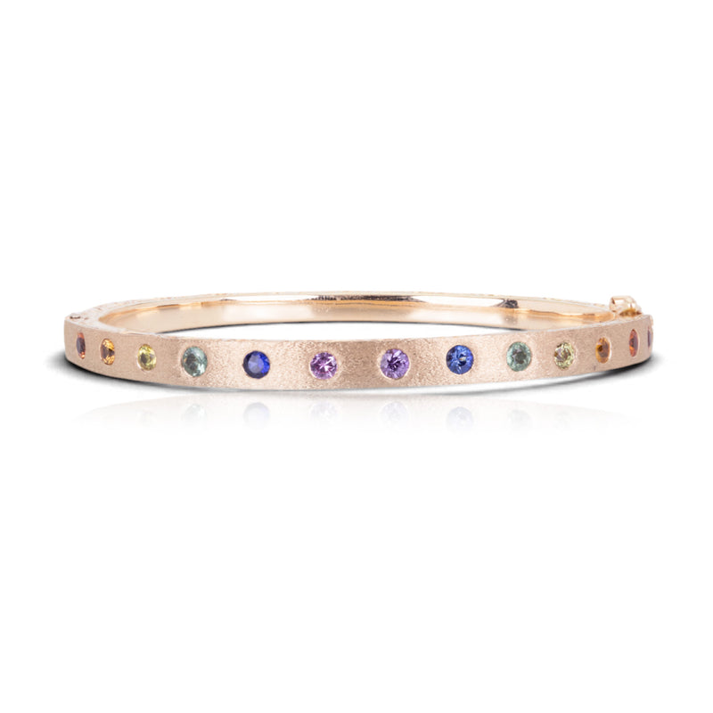 Sethi Couture Rainbow Sapphire Dunes Bangle | Quadrum Gallery