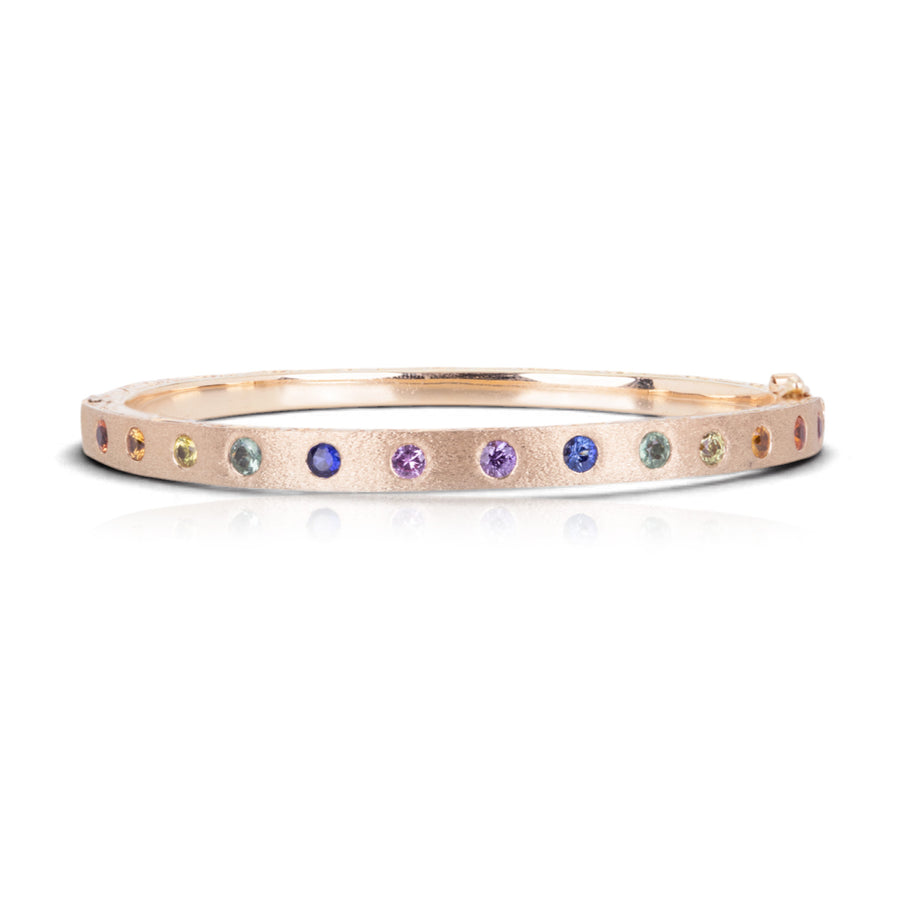 Sethi Couture Rainbow Sapphire Dunes Bangle | Quadrum Gallery