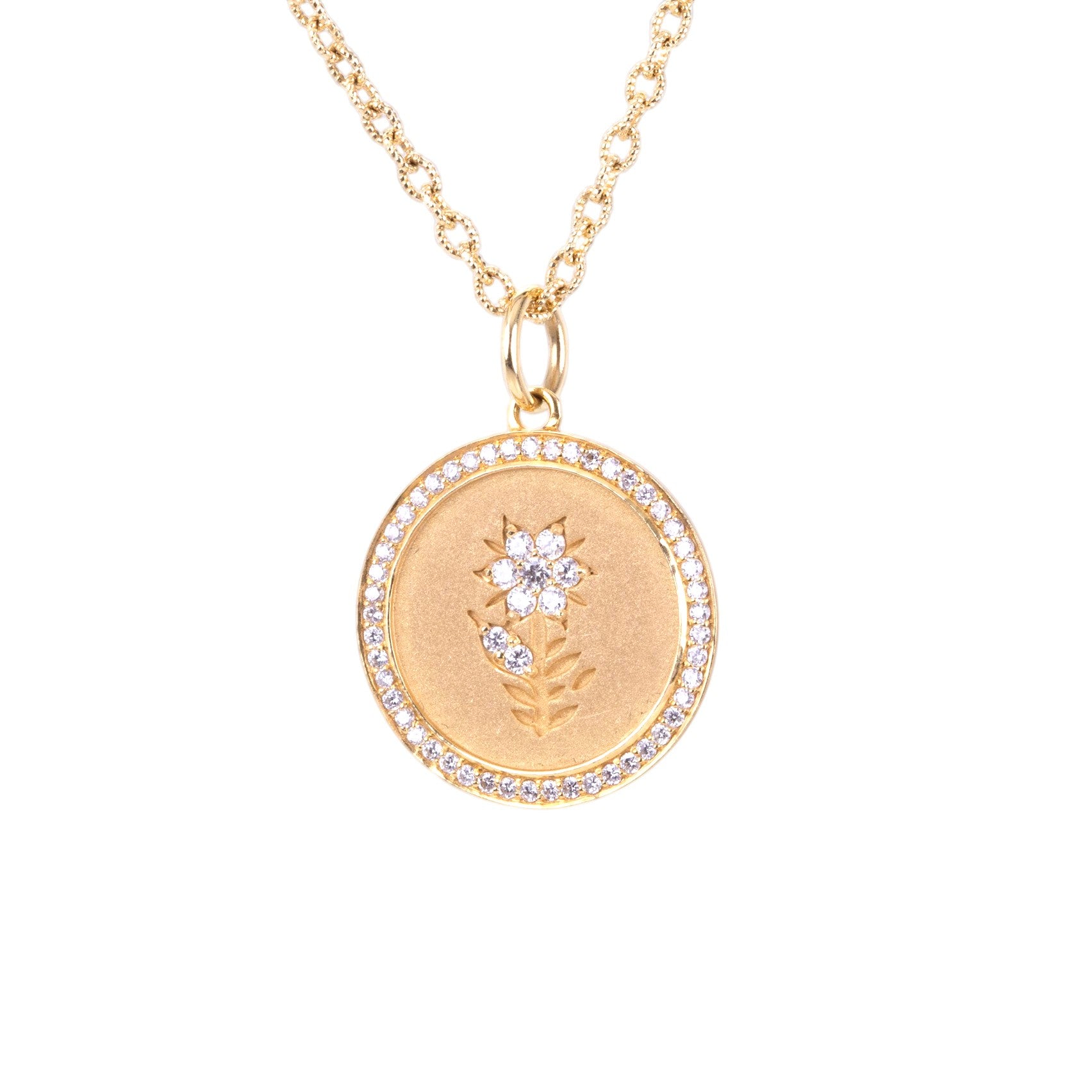 Sethi Couture White Diamond Fleur Pendant (Pendant Only) | Quadrum Gallery