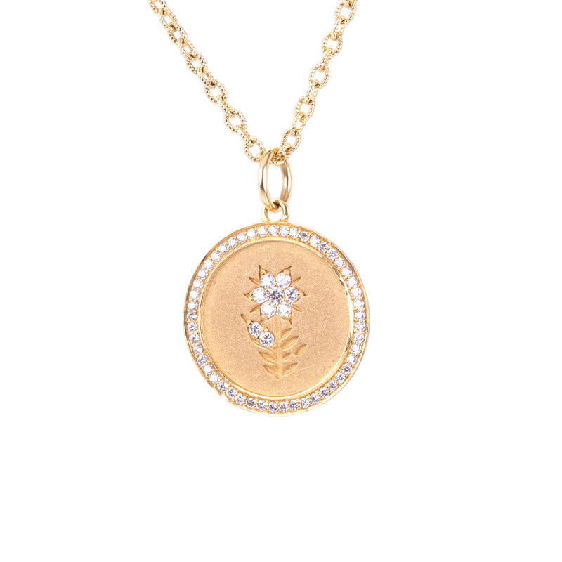 Sethi Couture White Diamond Fleur Pendant (Pendant Only) | Quadrum Gallery
