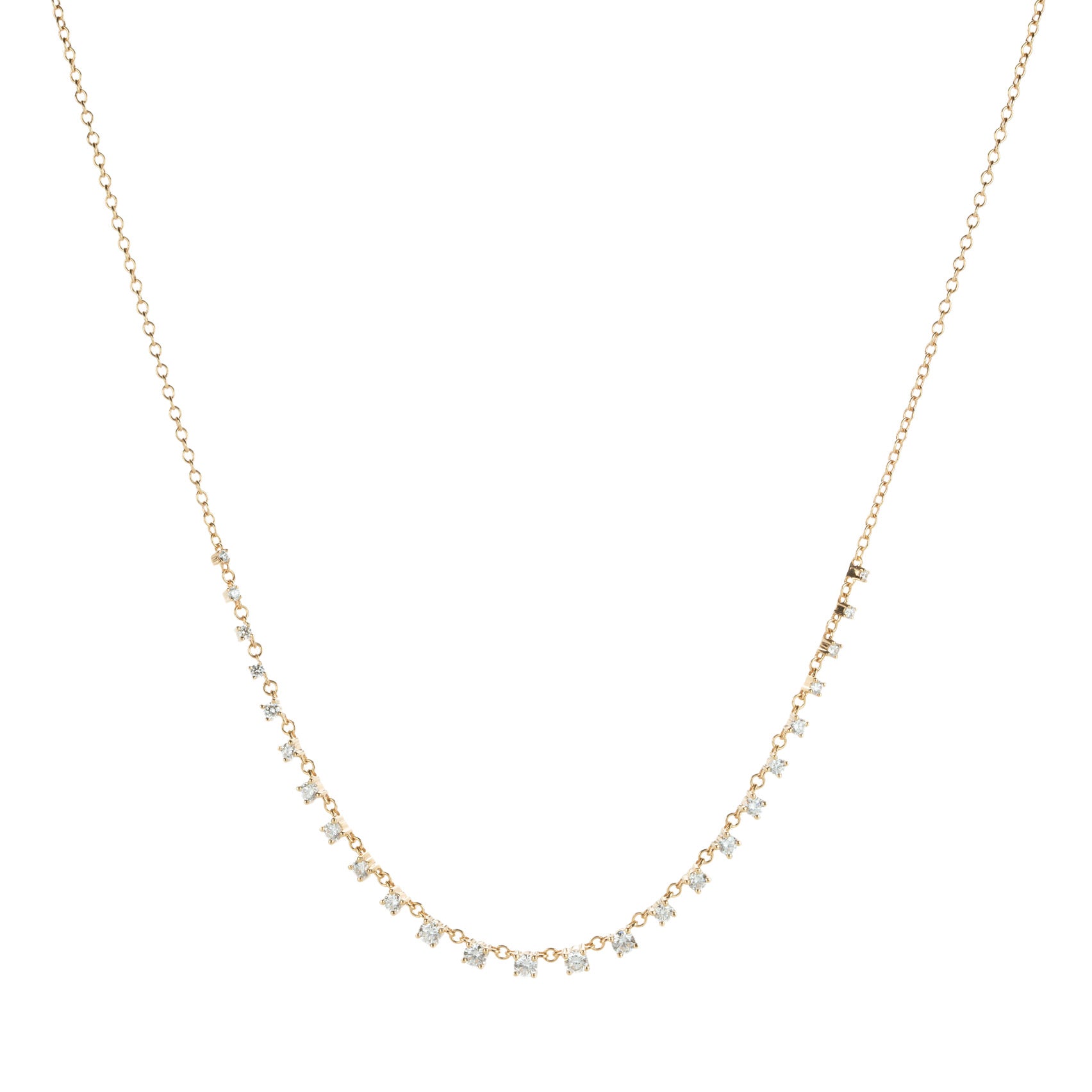 Sethi Couture Cien Rose Cut Diamond Drop Necklace | Quadrum Gallery