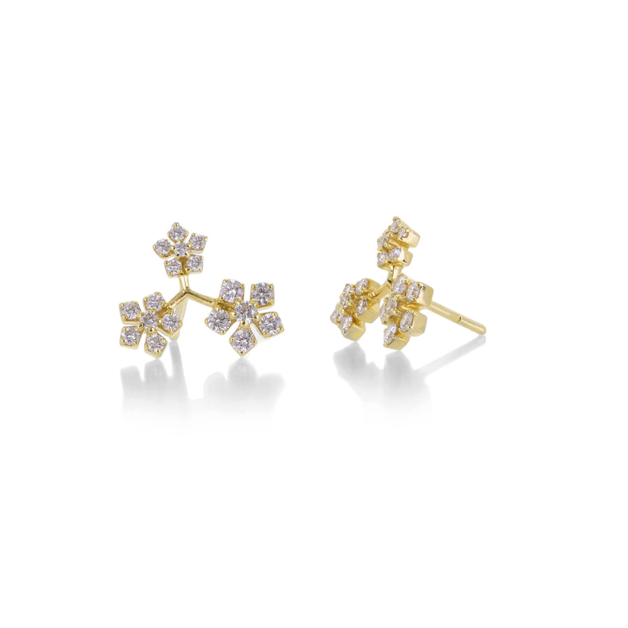 Sethi Couture 18k Enchanted Garden Trio Stud Earrings | Quadrum Gallery