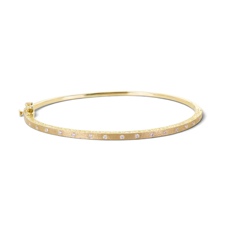 Sethi Couture White Diamond Dunes Bangle | Quadrum Gallery