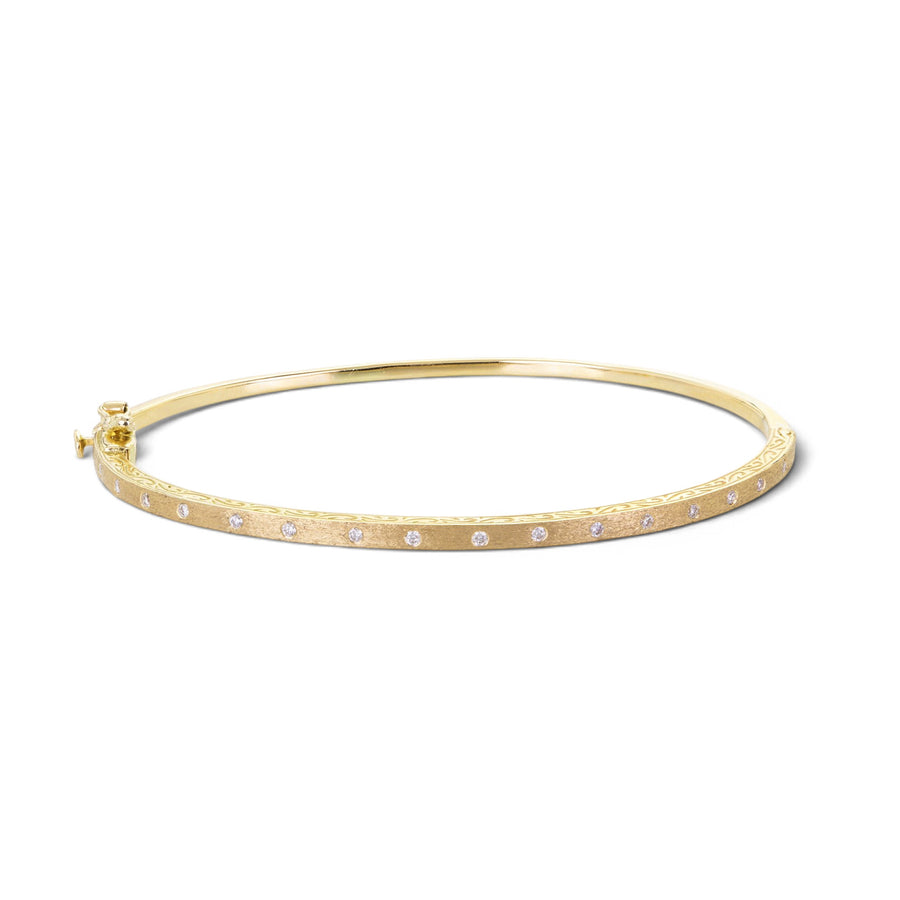 Sethi Couture White Diamond Dunes Bangle | Quadrum Gallery