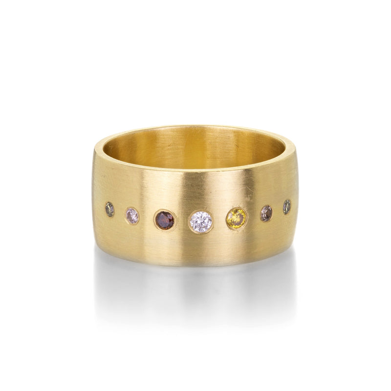 Sethi Couture Wide Multicolored Diamond Dunes Band | Quadrum Gallery