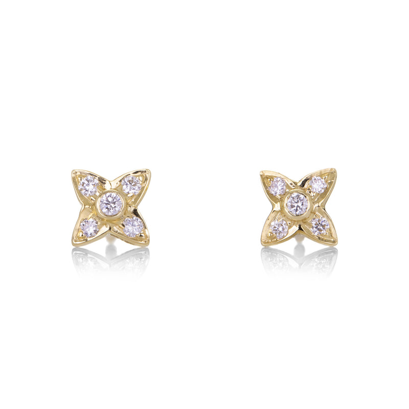 Sethi Couture Lumiere White Diamond Earrings | Quadrum Gallery