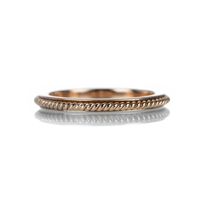Sethi Couture Rose Gold Channel Rope Band | Quadrum Gallery