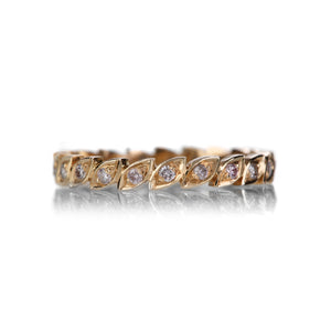 Sethi Couture Rose Gold Diamond Leaf Band | Quadrum Gallery