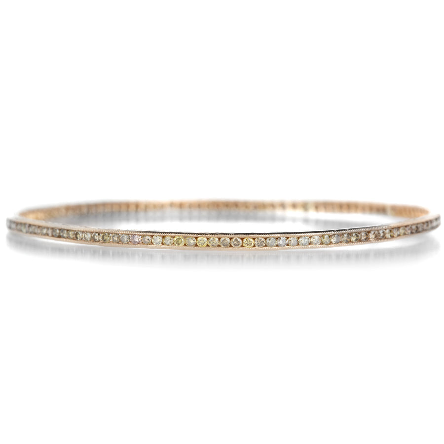 Sethi Couture 14k Brown Diamond Channel Set Bangle | Quadrum Gallery
