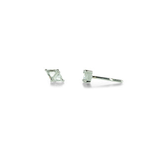 Sethi Couture Duet Trillion White Rose Cut Diamond Studs | Quadrum Gallery