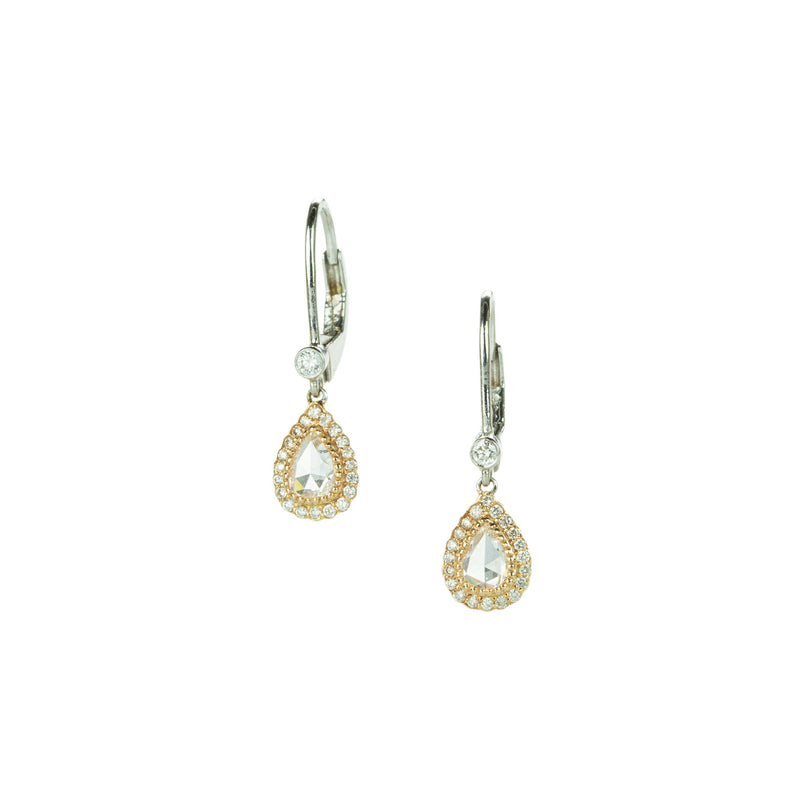 Sethi Couture Rose Cut Diamond Drop Earrings | Quadrum Gallery