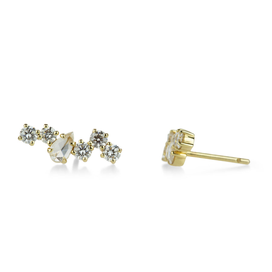 Sethi Couture Estelle White Diamond Earrings | Quadrum Gallery