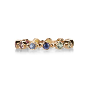 Sethi Couture 18k Rainbow Sapphire Petite Bubble Band | Quadrum Gallery