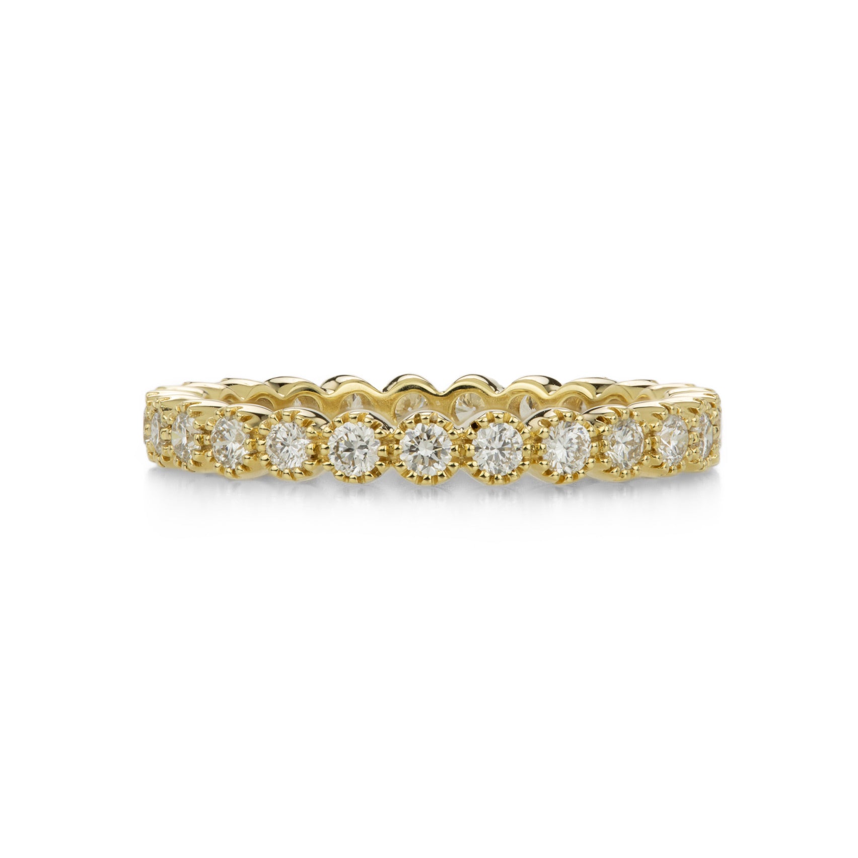 Sethi Couture 18k Round Diamond Eternity Band Ring | Quadrum Gallery