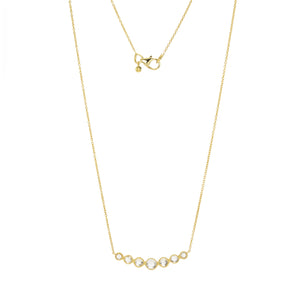 Sethi Couture Rose Cut Diamond Grace Bar Pendant Necklace  | Quadrum Gallery