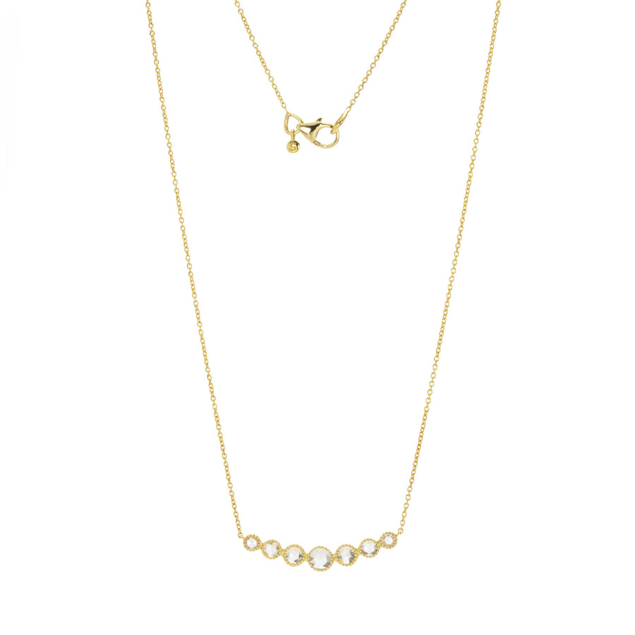Sethi Couture Rose Cut Diamond Grace Bar Pendant Necklace  | Quadrum Gallery