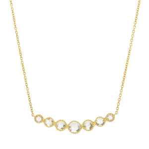 Sethi Couture Rose Cut Diamond Grace Bar Pendant Necklace  | Quadrum Gallery